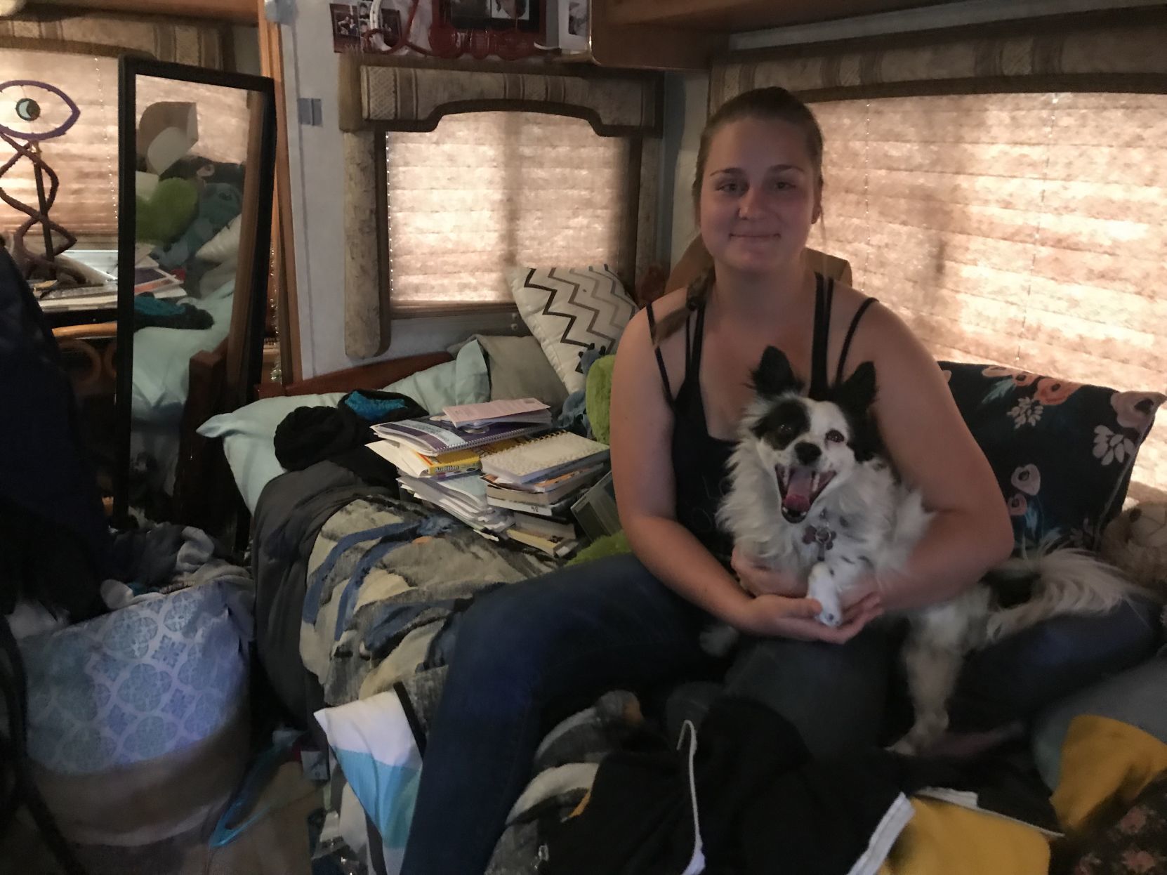 NAU students living in campers
